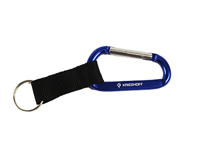 Carabiner Key Chain, Blue