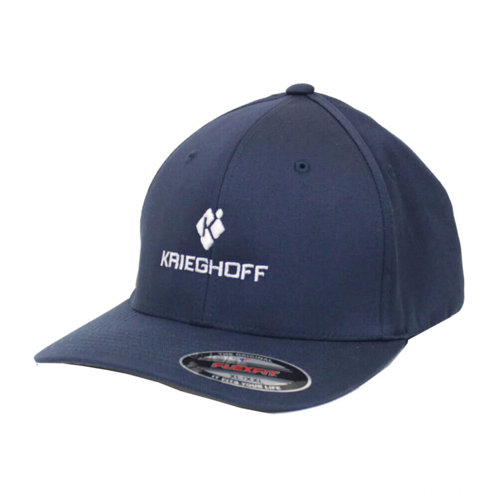 Krieghoff Navy Cotton Twill Hat Size XL/ XXL with 3D Logo