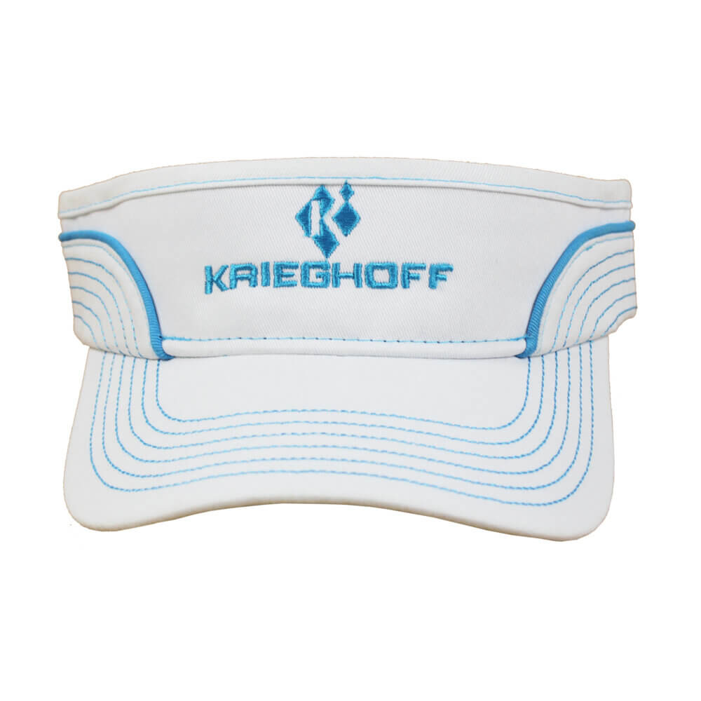 Krieghoff Ladies’ Visor, White/Blue